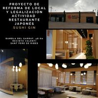 Proyecto de reforma de local y legalización actividad restaurante Japonés